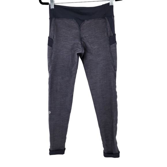 Lululemon Athletica Gray Tapered Leg Pants With Pockets Size 4 - Picture 5 of 5